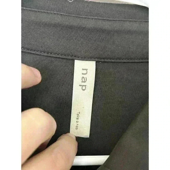 Men’s NAP Dark Grey Jersey Fleece Shirt Jacket Size Small. Oversized, Comfort - Picture 7 of 13